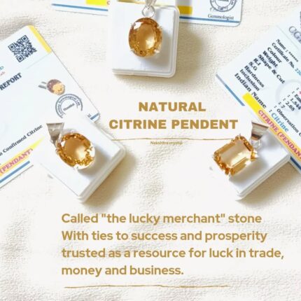 NATURAL CITRINE PENDENT